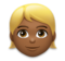 Person: Medium-Dark Skin Tone, Blond Hair