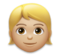 Person: Medium-Light Skin Tone, Blond Hair