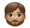 Person: Medium Skin Tone, Beard