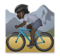 Person Mountain Biking: Dark Skin Tone