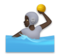 Person Playing Water Polo: Dark Skin Tone