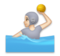 Person Playing Water Polo: Light Skin Tone