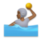 Person Playing Water Polo: Medium-Dark Skin Tone
