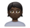 Person Pouting: Dark Skin Tone