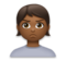 Person Pouting: Medium-Dark Skin Tone