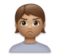 Person Pouting: Medium Skin Tone