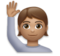 Person Raising Hand: Medium Skin Tone
