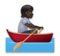 Person Rowing Boat: Dark Skin Tone