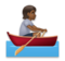 Person Rowing Boat: Medium-Dark Skin Tone