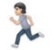 Person Running: Light Skin Tone