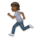 Person Running: Medium-Dark Skin Tone