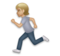 Person Running: Medium-Light Skin Tone