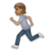 Person Running: Medium Skin Tone