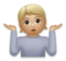Person Shrugging: Medium-Light Skin Tone