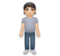 Person Standing: Light Skin Tone