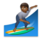 Person Surfing: Medium-Dark Skin Tone