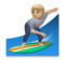 Person Surfing: Medium-Light Skin Tone