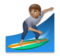 Person Surfing: Medium Skin Tone
