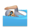 Person Swimming: Medium-Light Skin Tone
