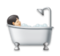 Person Taking Bath: Light Skin Tone