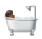 Person Taking Bath: Medium-Dark Skin Tone