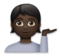Person Tipping Hand: Dark Skin Tone