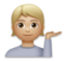 Person Tipping Hand: Medium-Light Skin Tone