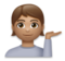 Person Tipping Hand: Medium Skin Tone