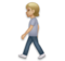 Person Walking: Medium-Light Skin Tone