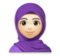Woman with Headscarf: Light Skin Tone