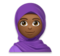 Woman with Headscarf: Medium-Dark Skin Tone