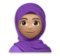 Woman with Headscarf: Medium Skin Tone