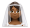 Person with Veil: Medium-Dark Skin Tone