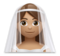 Person with Veil: Medium Skin Tone