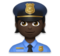 Police Officer: Dark Skin Tone