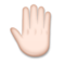 Raised Back of Hand: Light Skin Tone