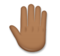 Raised Back of Hand: Medium-Dark Skin Tone