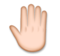 Raised Back of Hand: Medium-Light Skin Tone