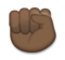 Raised Fist: Dark Skin Tone