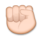Raised Fist: Light Skin Tone
