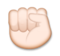 Raised Fist: Medium-Light Skin Tone