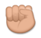 Raised Fist: Medium Skin Tone