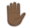 Raised Hand: Dark Skin Tone