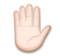 Raised Hand: Light Skin Tone