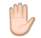 Raised Hand: Medium-Light Skin Tone
