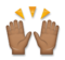 Raising Hands: Medium-Dark Skin Tone