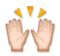 Raising Hands: Medium-Light Skin Tone