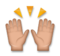 Raising Hands: Medium Skin Tone