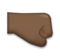 Right-Facing Fist: Dark Skin Tone