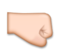 Right-Facing Fist: Medium-Light Skin Tone